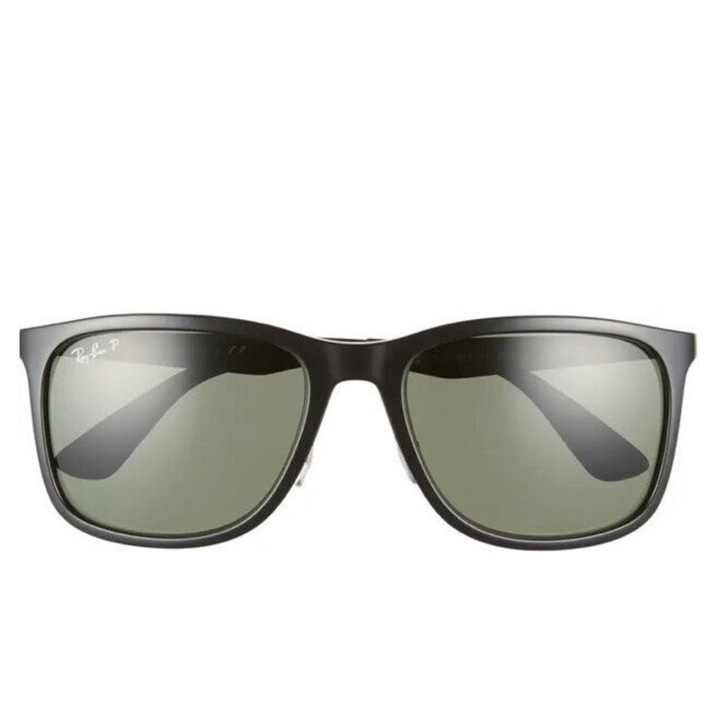 Ray-Ban Black Classic Men 58mm Polarized Sunglasses rectangular